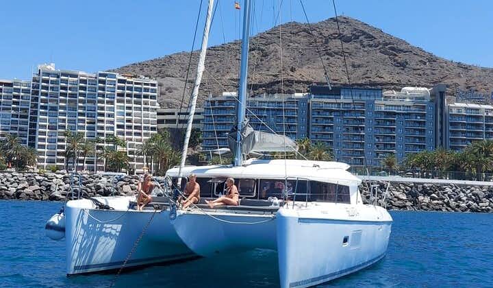 Private 4 hour Catamaran cruise in south coast of Gran Canaria