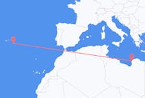 Flyrejser fra Benghazi, Libyen til Ponta Delgada, Portugal