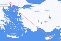 出发地 塞浦路斯拉纳卡目的地 希腊卡瓦拉县的航班