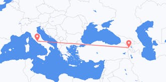 Flights from Armenia to Italy