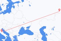 ตั๋วเครื่องบินจากเมืองKurgan, Kurgan Oblastไปยังเมืองเปรูจา