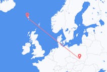 Vluchten uit Krakau, Polen naar Sørvágur, Faeröer