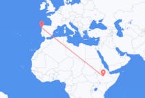 Flights from Addis Ababa to Vigo