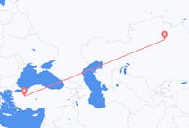 Fly fra Nur-Sultan til Kütahya