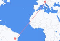 Flyreiser fra Montes Claros, Brasil til Venezia, Italia
