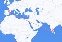 Flights from Madurai to Valencia