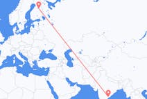 Flights from Vijayawada, India to Kajaani, Finland