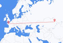Flyreiser fra Semej, Kasakhstan til Rennes, Frankrike