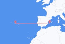 Flights from São Jorge Island, Portugal to Ibiza, Spain