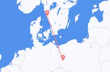 Vluchten van Zielona Góra, Polen naar Göteborg, Zweden