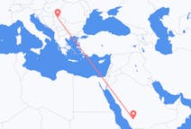 Flyg från Bisha, Saudiarabien till Belgrad, Serbien