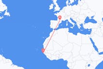 Flyreiser fra Cap Skiring, Senegal til Toulouse, Frankrike