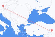เที่ยวบิน จาก กราซ, ออสเตรีย ถึงดิยาร์บากีร์, ตุรกี
