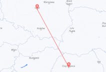 Flights from Łódź in Poland to Cluj-Napoca in Romania