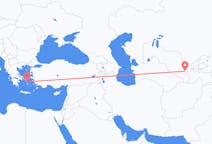 Flights from Samarkand, Uzbekistan to Mykonos, Greece