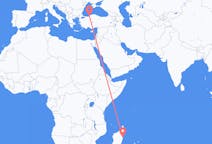 Flyreiser fra Toamasina, Madagaskar til Zonguldak, Tyrkia