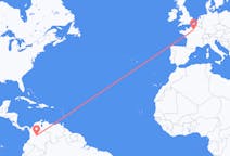 Flyrejser fra Bogotá, Colombia til Paris, Frankrig