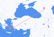 Flyg från Mineralnye Vody, Ryssland till Santorini, Grekland