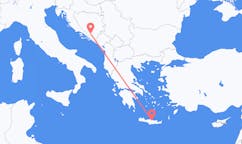 Vols depuis la ville de Mostar vers la ville de Héraklion