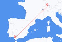 Flyreiser fra Zürich, Sveits til Jerez, Spania