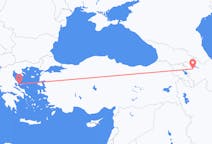 Flyreiser fra Gandsja, Aserbajdsjan til Skiathos, Hellas