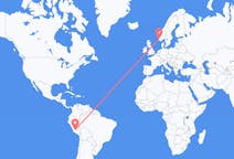 Flyrejser fra Ayacucho, Peru til Stavanger, Norge