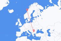Fly fra Rørvik til Sofia