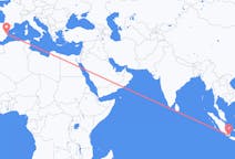 Vluchten van Bandar Lampung naar Valencia