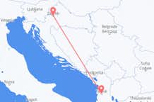 Vluchten van Zagreb naar Tirana