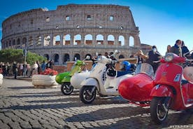 Høydepunkter i Roma Vespa Sidecar Tour på ettermiddagen med Gourmet Gelato-stopp