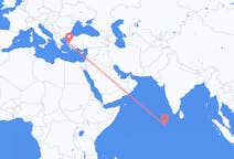 Flights from Kudahuvadhoo, Maldives to İzmir, Turkey