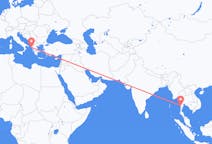 从缅甸麦克飞往克基拉市的航班