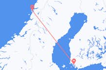 Loty z Sandnessjøen do Turku