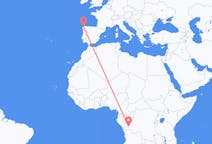 Flyreiser fra Kinshasa, til La Coruña