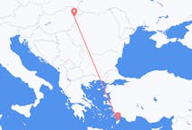 Vols de Debrecen, Hongrie pour Rhodes, Grèce