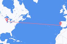 Flyreiser fra Milwaukee, USA til Lisboa, Portugal