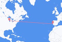 Flyreiser fra Milwaukee, til Lisboa