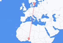 Flights from Benin City, Nigeria to Ronneby, Sweden