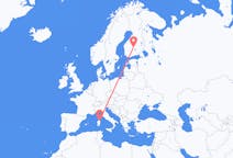 Flights from Jyväskylä, Finland to Olbia, Italy