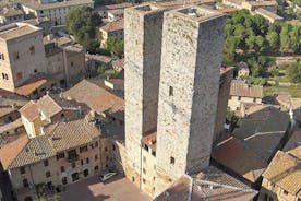 Siena og San Gimignano einkastrandferð með bíl