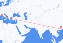 Flyreiser fra Guangzhou, Kina til Figari, Frankrike