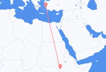 出发地 埃塞俄比亚出发地 甘贝拉目的地 希腊萨摩斯的航班
