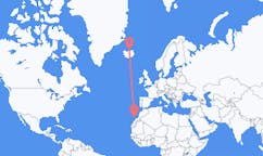 Vuelos de Grimsey, Islandia a Lanzarote, España
