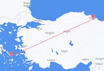 Fly fra Mykonos til Samsun