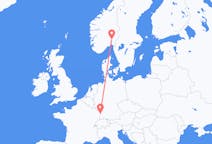 Flyreiser fra Oslo, Norge til Strasbourg, Frankrike