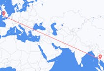 出发地 泰国曼谷前往威尔士的加迪夫的航班