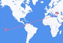 Flyreiser fra Rangiroa, Fransk Polynesia til Kayseri, Tyrkia