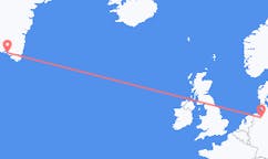 Flyrejser fra Bremen, Tyskland til Qaqortoq, Grønland