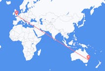 Flyrejser fra Sydney til Southampton