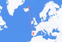 Flights from Egilsstaðir, Iceland to Seville, Spain